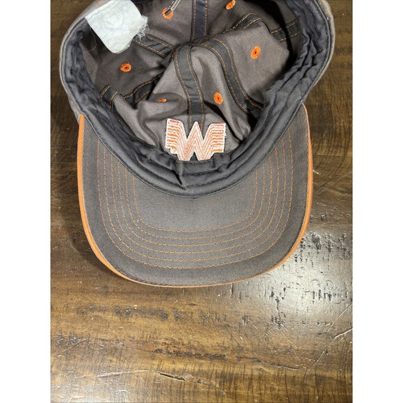 Whataburger Employee Hat Lot-Black & Orange Gray & Orange Logo-Adjustable Back - Picture 11 of 12